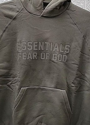 New Essential Fear Of God Front Logo Essential Pullover Hoodie  