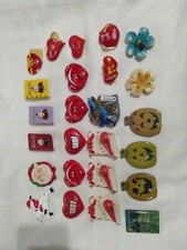 Lotto 25 calamite frigo soggetti vari in resina