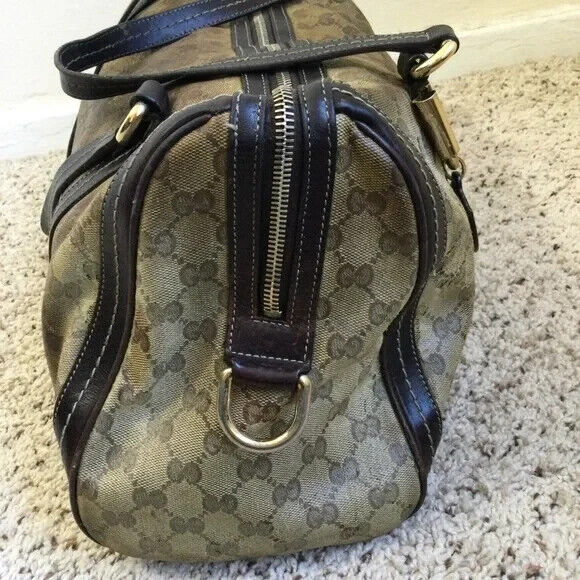Authentic Gucci GG Women's Handbag Brown Tan Medi… - image 4