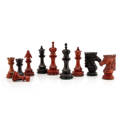 4,5" Premium Spike Staunton Serie Schachfiguren nur in Knospe Palisander & Ebenholz - Bild 4 von 7