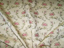 LEE JOFA Bonaparte Shabby Roses Floral Brocade Damask Fabric 10 Yards Raspberry