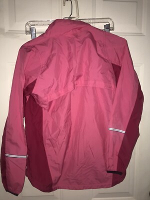 New Balance Women Packable Wind And Water Resistant Jacket Pink Sz:S