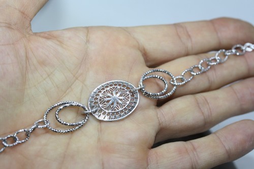 Brazalete estrella mexicano vintage firmado modernista de plata de ley 925 para mujer 7,5" - Imagen 11 de 22