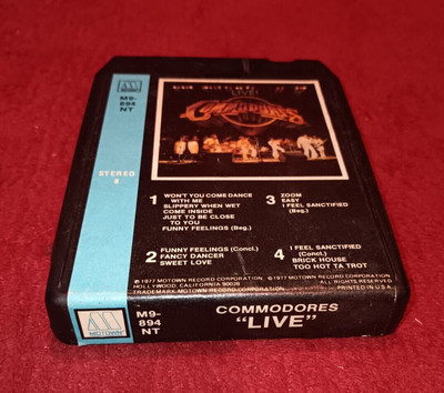 Commodores LIVE! 8 Track Motown M9-894NT Tested Please Read