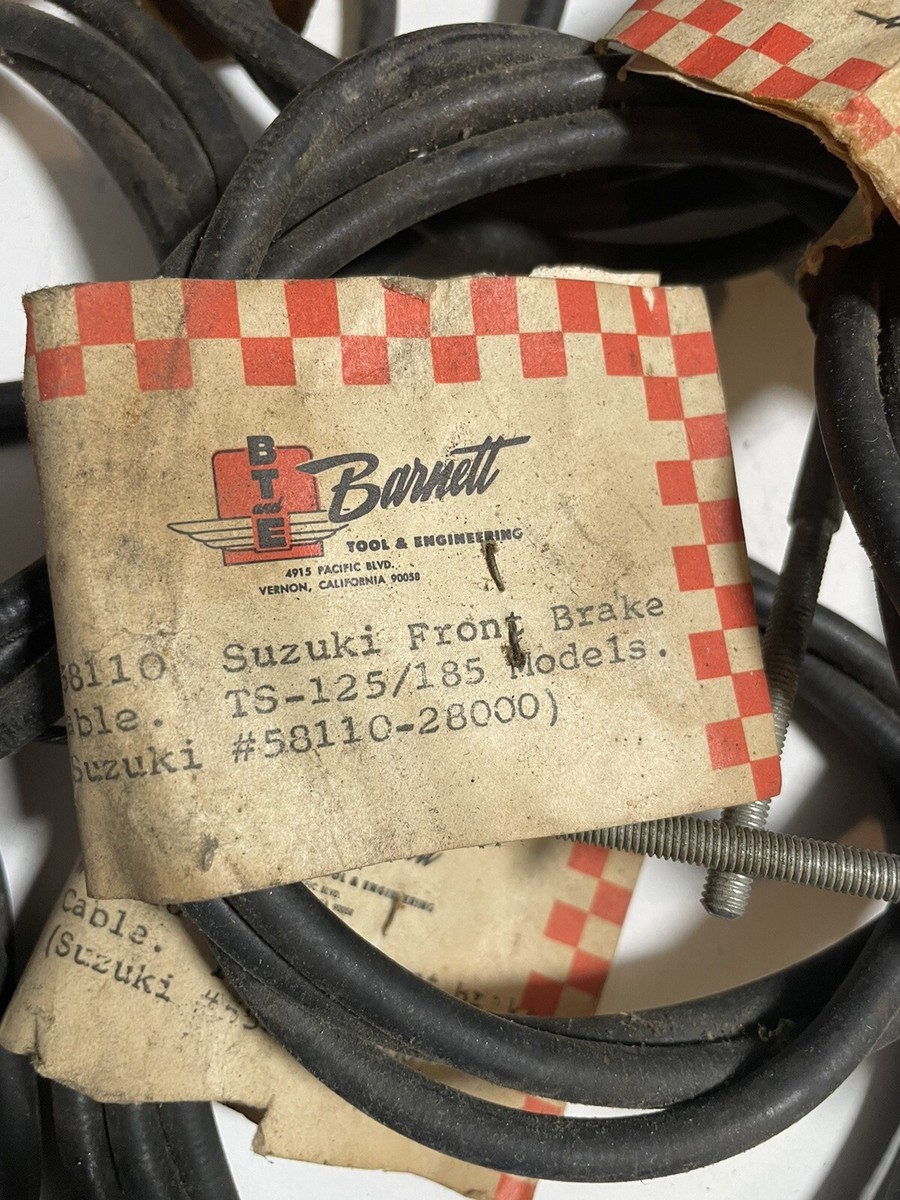 NOS 58110-28000 Barnett Front Brake Cable Suzuki T125 T185 | eBay