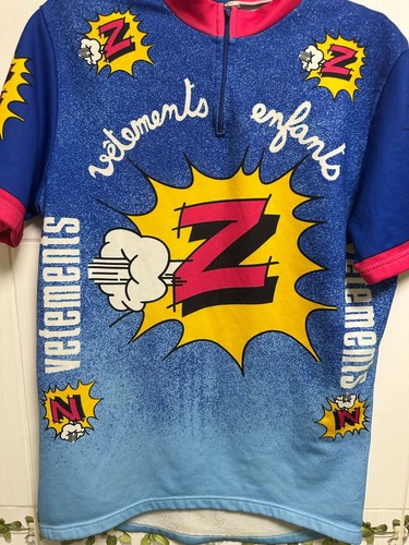 Vintage Team Z Vetements Bike Cycling Shirt Jersey Tour de France Size 5 - Picture 2 of 10