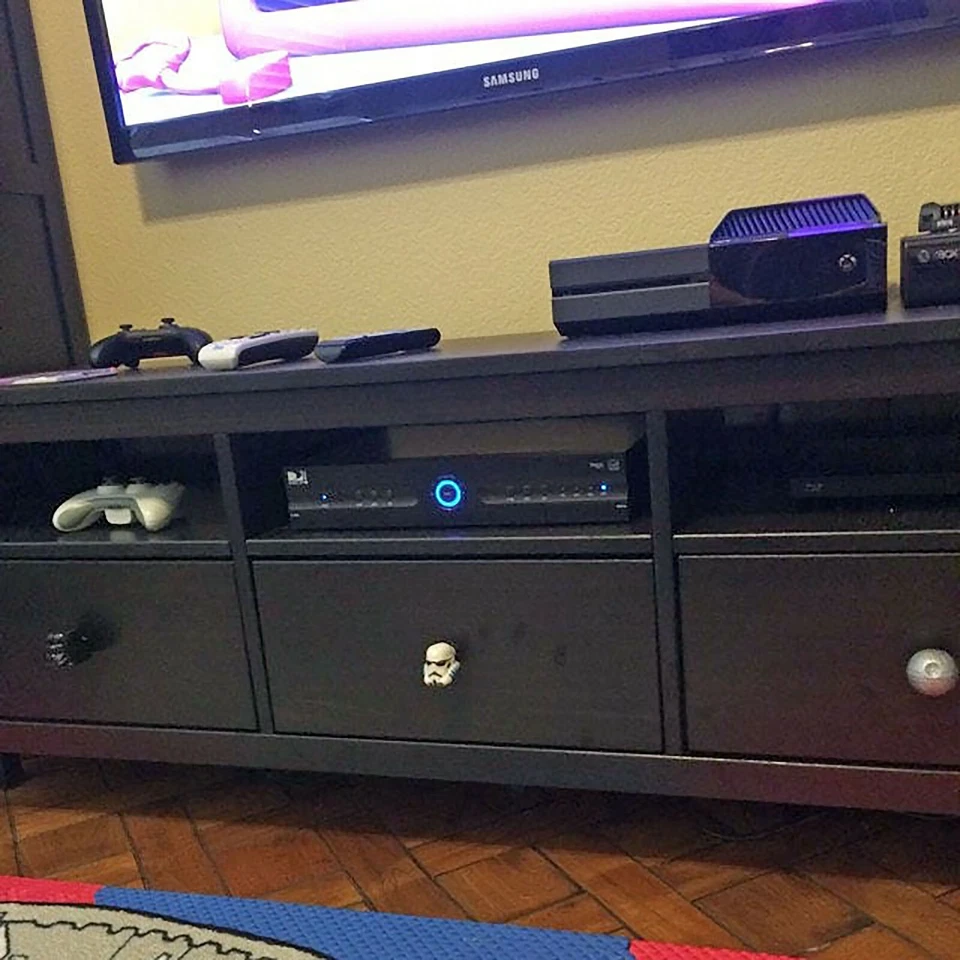 Perilla de cajón Star Wars Estrella de la Muerte - Gabinete Estrella de la Muerte Tirar Star Wars Decoración de habitación Foto 3 de 4