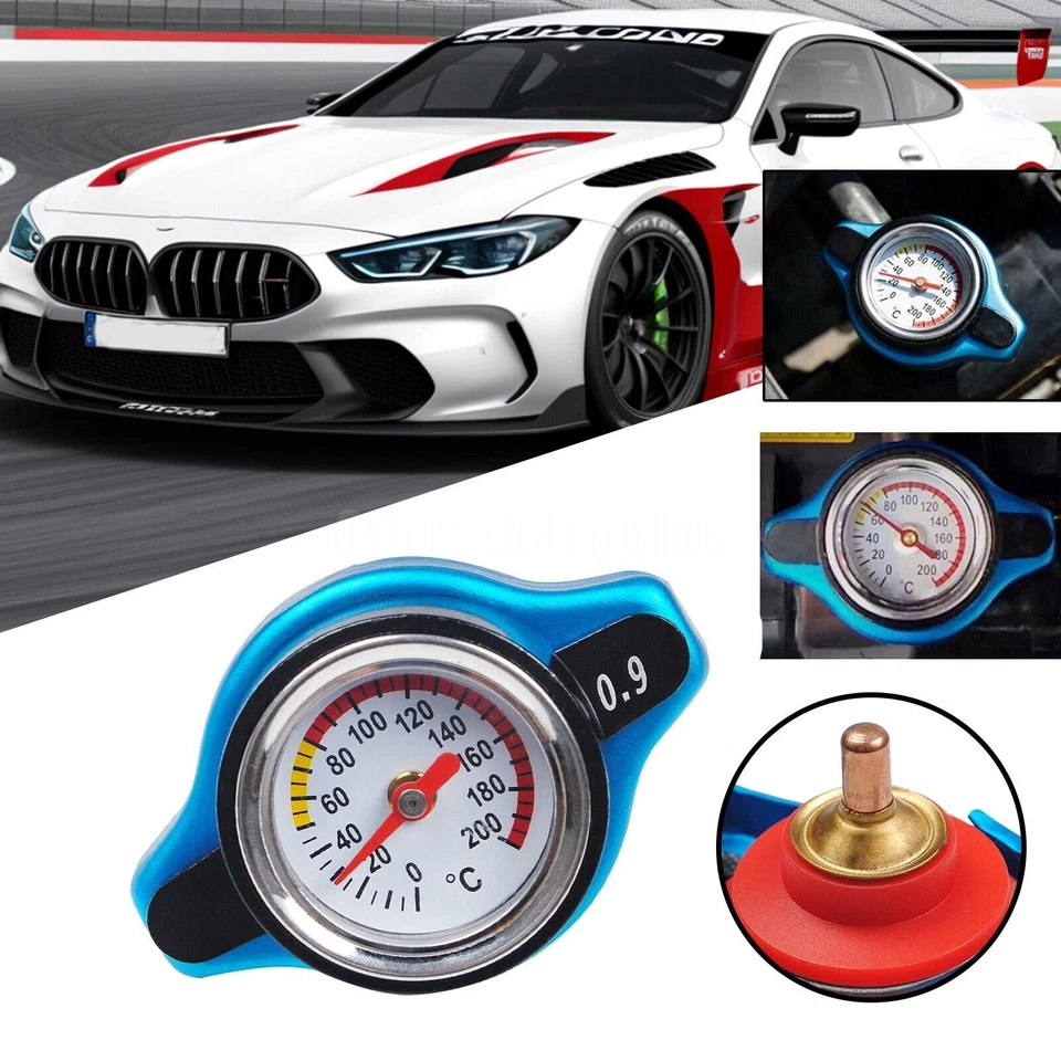 (0,9 bar) Tapón radiador coche cabeza pequeña medidor de temperatura medidor termostático Foto 4 de 4