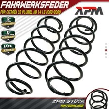 2x Federn Fahrwerksfeder Hinterachse für Citroën C3 Pluriel HB 1.4 1.6 2003-2009