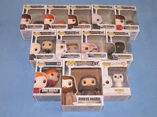 13 Funko POP! Lot: HARRY POTTER (3 New, 10 Used, 2 Broken, 12 original boxes)