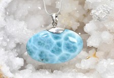 Larimar Nr. 33, Pendant Einzelst&uuml;ck Unikat Atlantisstein Edelstein Rarit&auml;t Top