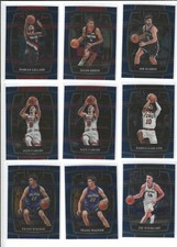 59 Sleeved 2021-22 Select Blue Basketball Set Building Cards and Rookies
