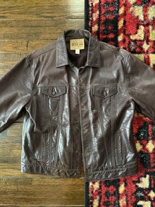 Gap Leather Trucker Jacket | eBay