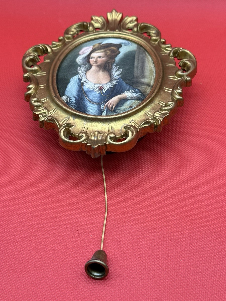 Vintage Reuge Music Box by Princess Art Germany Silk Print Musical