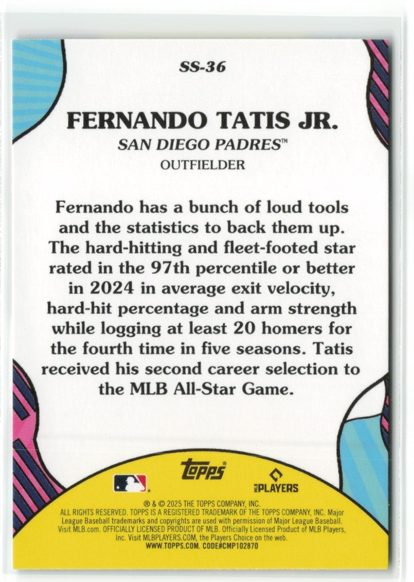2025 Topps Series 2 Fernando Tatis Jr #SS-36 Summer