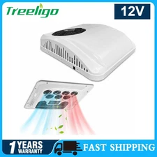 Treeligo 12V Heat&Cool Air Conditioner RV Electric Rooftop AC Unit for Caravan