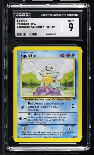 Squirtle graded CGC 9 for sale on eBay