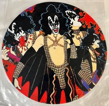 KISS Slipmat - Gene Solo Album Artwork Slip mat new in sealed bag The Demon Rare