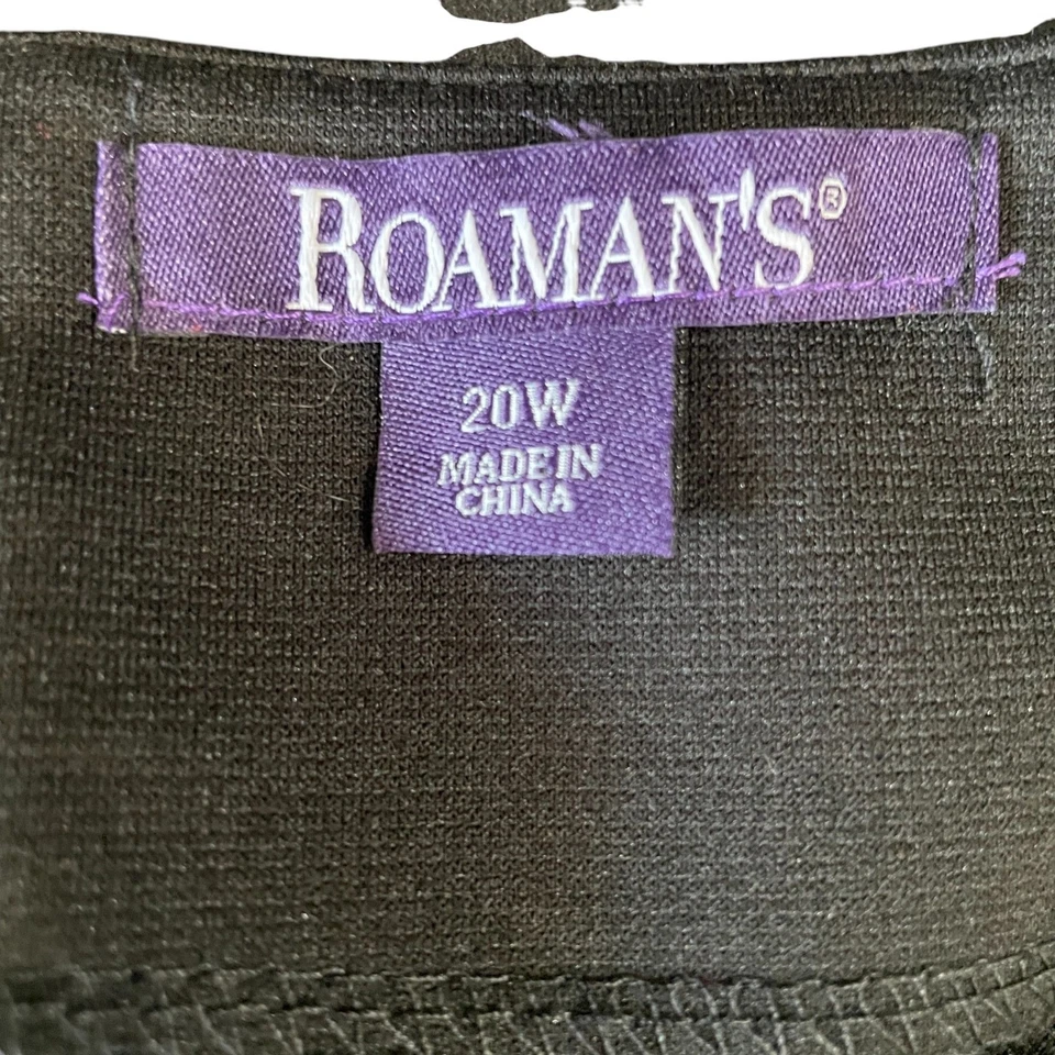 Vestido de Cóctel Roamans Negro 20W Plisado Manga Transparente Formal Talla Grande Elegante Foto 3 de 4