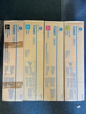 Lot 4 Konica Minolta Toner Cartridges