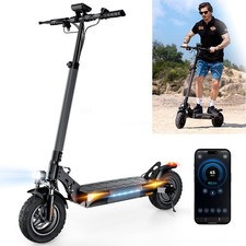 Adult Electric Scooter 1000W Off Road E Scooter 10'' Tire Long Range 28MPH APP