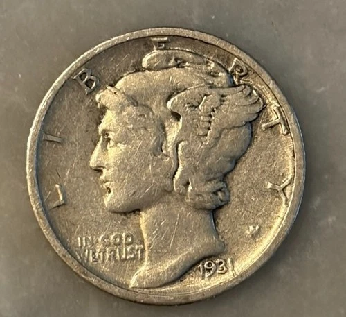 1931-D Mercury Dime - XF - Extremely Fine - 90% Silver