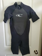 O'Neill 98552 Mens Shortsleeve Wetsuit Hammer 2mm Rear Zipper Size Medium