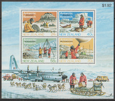 == Nouvelle-Zélande. Bloc ★★ Recherche Scientifique en Antarctique — 1983 ==