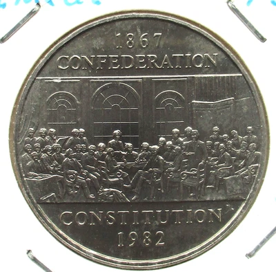Kanada 1 Dollar 1982 115 Jahre Verfassung von Kanada - Bild 1 von 2