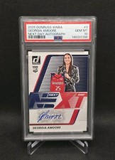 2025 Panini Donruss WNBA Georgia Amoore RC Auto Next Day Autographs PSA 10 Gem