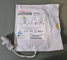 Zoll OneStep Adult Electrodes. Multi-Function Electrode For Anterior Placement. 