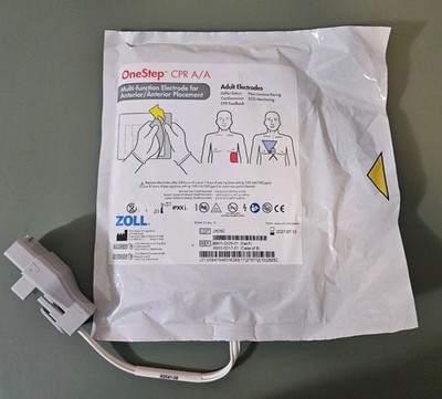 Zoll OneStep Adult Electrodes. Multi-Function Electrode For Anterior Placement. 