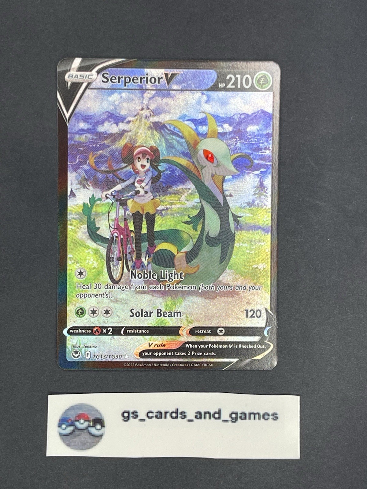Serperior V TG13/TG30 Full Art - Silver Tempest: Trainer Gallery - Pokemon TCG