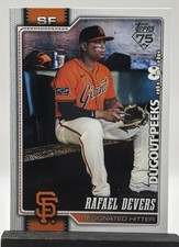 Rafael Devers 2026 Topps Celebration Dugout Peeks  SP Giants