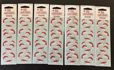 Mrs. Grossman's LOT of 7 Packs Santa Hats Christmas Stickers *21 TOTAL SHEETS*