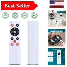 Ergonomic Universal Replacement Remote for Vibration Plate Machines - White