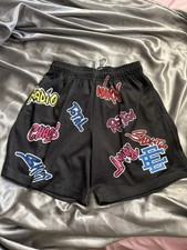 Authentic Eric Emanuel x Matty Boy EE Shorts Black/Blue