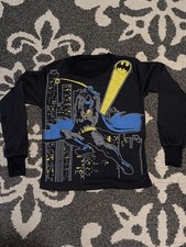 Vintage 90s Batman T Shirt DC Comics Single Stitch Kids M