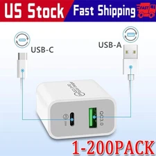 For iPhone 14 13 12 11  20W Fast Charger Block USB Type C Wall Power Adapter Lot