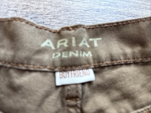 Ariat Shorts Womens Size 28 Brown Boyfriend Jeans Cotton Blend 5 Pocket - Picture 4 of 8