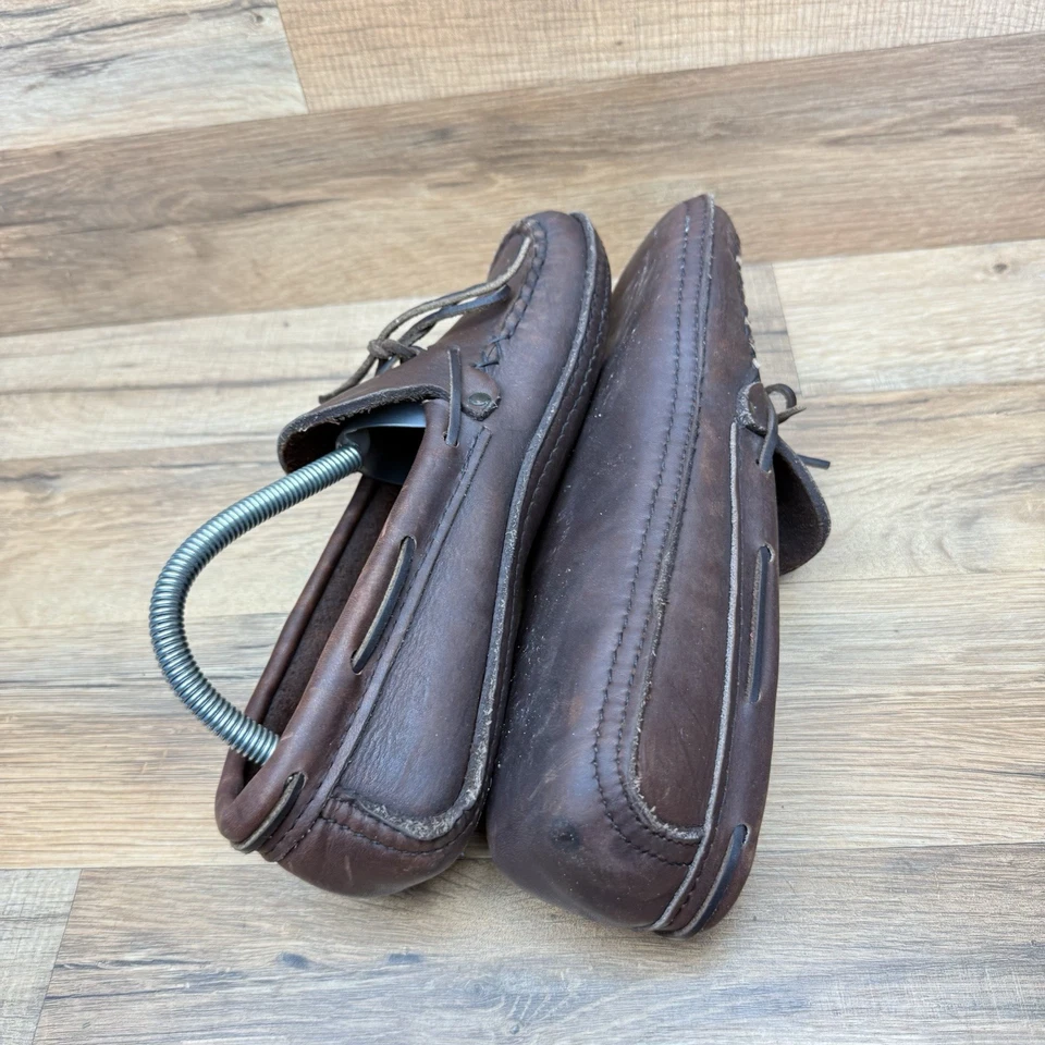 Laurentian Chief  Moccasins Womens Sz 7 Brown  Leather Beaded Canada - Image 3 of 4