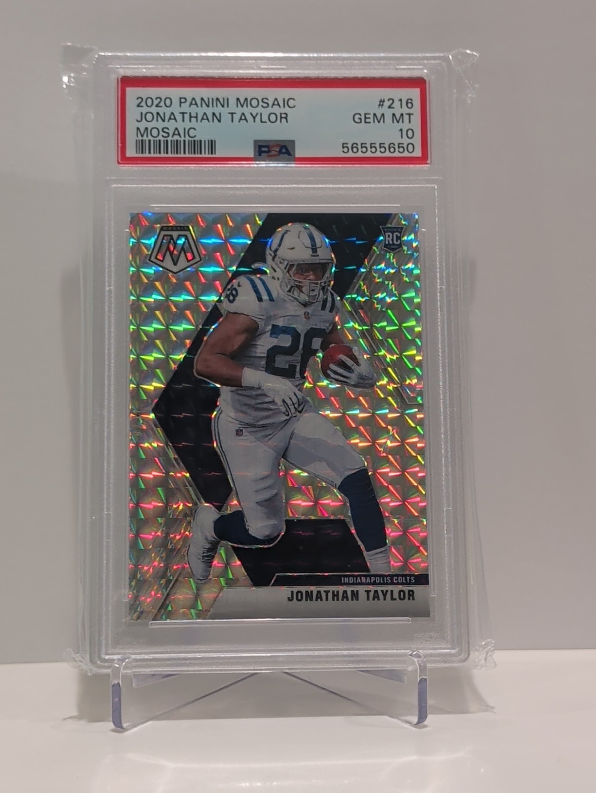 Jonathan Taylor Panini Mosaic #216 Silver