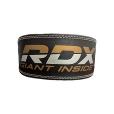 Weight Lifting Belt by RDX New Tags Black Gold Medium - See All Pics
