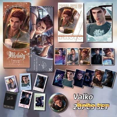 20PCS Set Valko Love and Deepspace Ao Yin Lomo Card Ticket Badge Fans Gift Hot