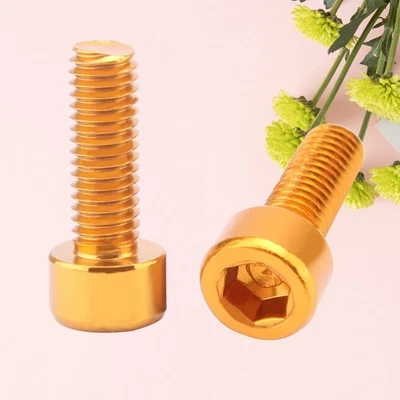2pcs m5 * 15mm alliage d'aluminium vis bicyclette bouilloire cadre vis - Photo 1/4