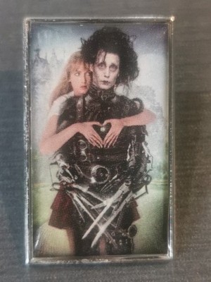 EDWARD SCISSORHANDS EDWARD AUX HANDS D'ARGENT Filmplakate Pin Badge Patch Neu