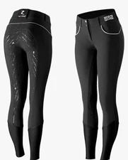 HORZE Women's Nordic Performance Silicone Full Seat Breeches Riding Pants 24
