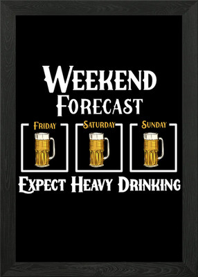 erwarten starkes Trinken Gerahmtes Wandbild Poster Leinwanddruck Bild