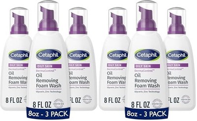 Cetaphil Pro Oil Removing Foam Wash,Foaming Facial Cleanser,Fragrance Free...