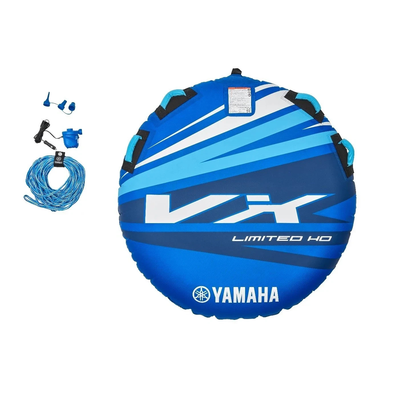 Yamaha Inflatable Towable Tube for Boating & Jetski - Pump & Rope Included 54"